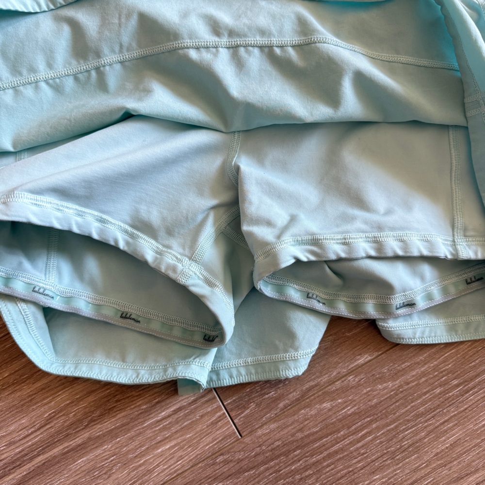 Lululemon Pace Rival Skirt (Regular) 4-way Stretch 13" Womens 8 Aquamarine rare - Picture 6 of 8